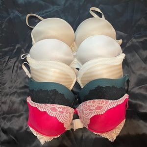 bundle of five secret Possessions Bras Preowned Padded 34C